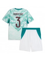 Portugali Ruben Dias #3 Vieraspaita Lasten MM-kisat 2026 Lyhythihainen (+ shortsit)
